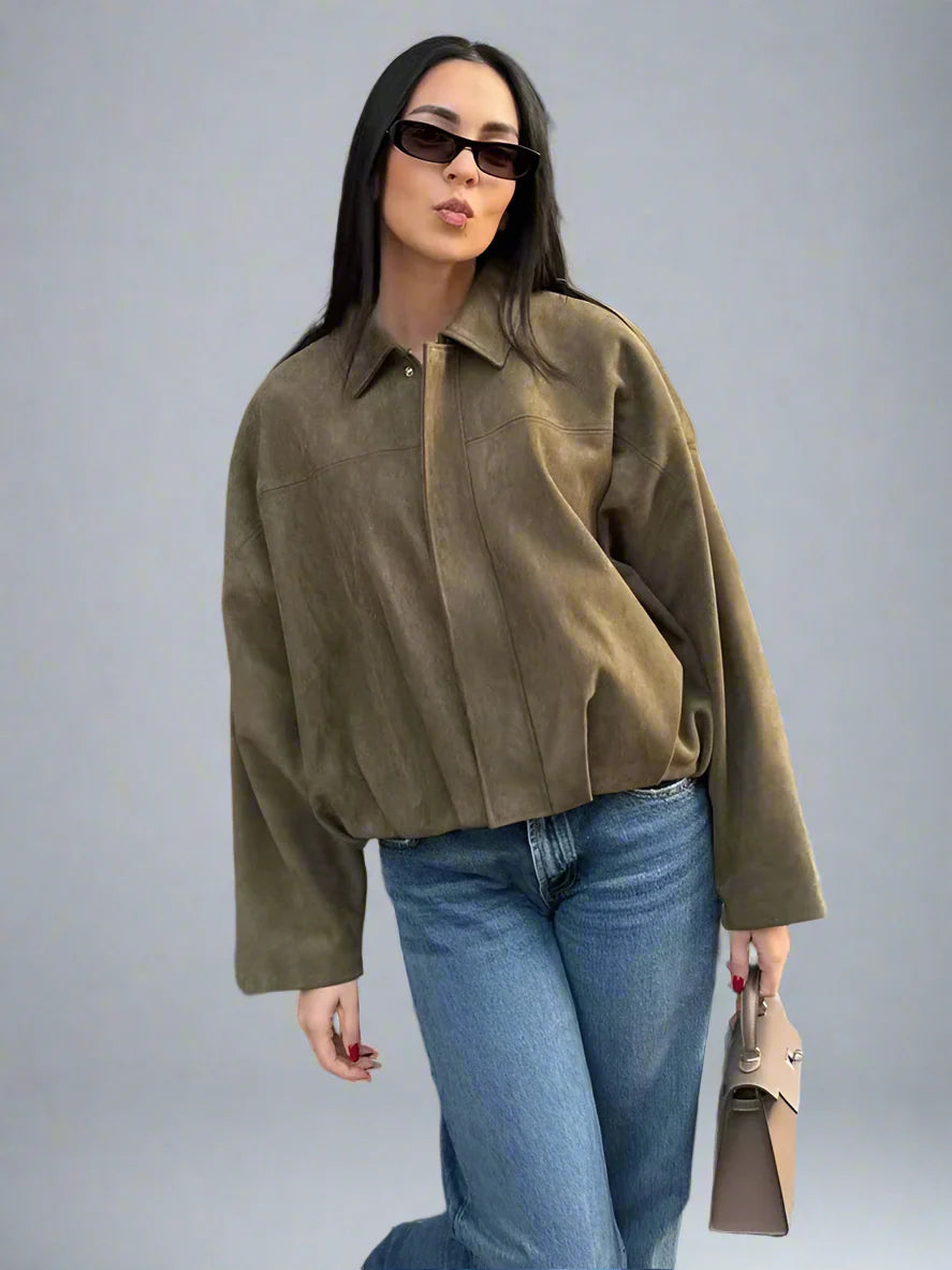 Duttini | Women's Suede Bomber
