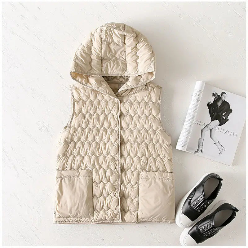 Duttini | Puffer Vest in Gold
