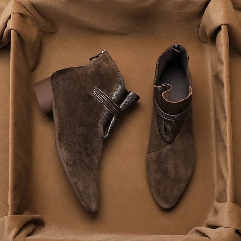 Duttini | Italian Crest Suede Boots