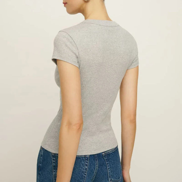 Duttini | Snapfront Knit Top for Women