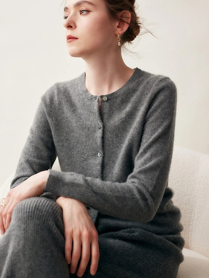 Duttini | Cashmere Crew Cardigan