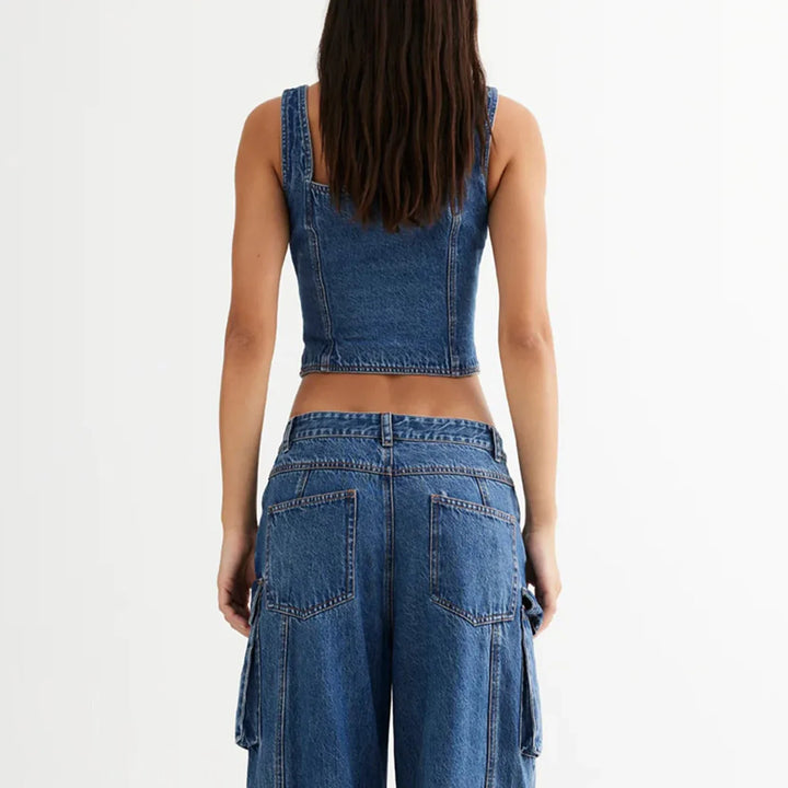 Duttini | Denim Vest Top for Women