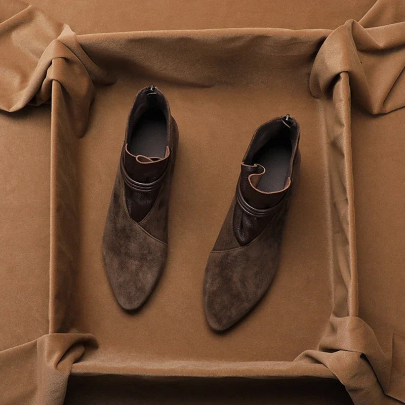 Duttini | Italian Crest Suede Boots