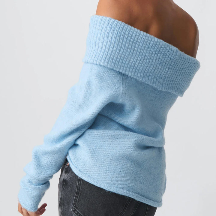Duttini | Knit Top for Women in Soft Fabric, Relaxed Fit, Ivory