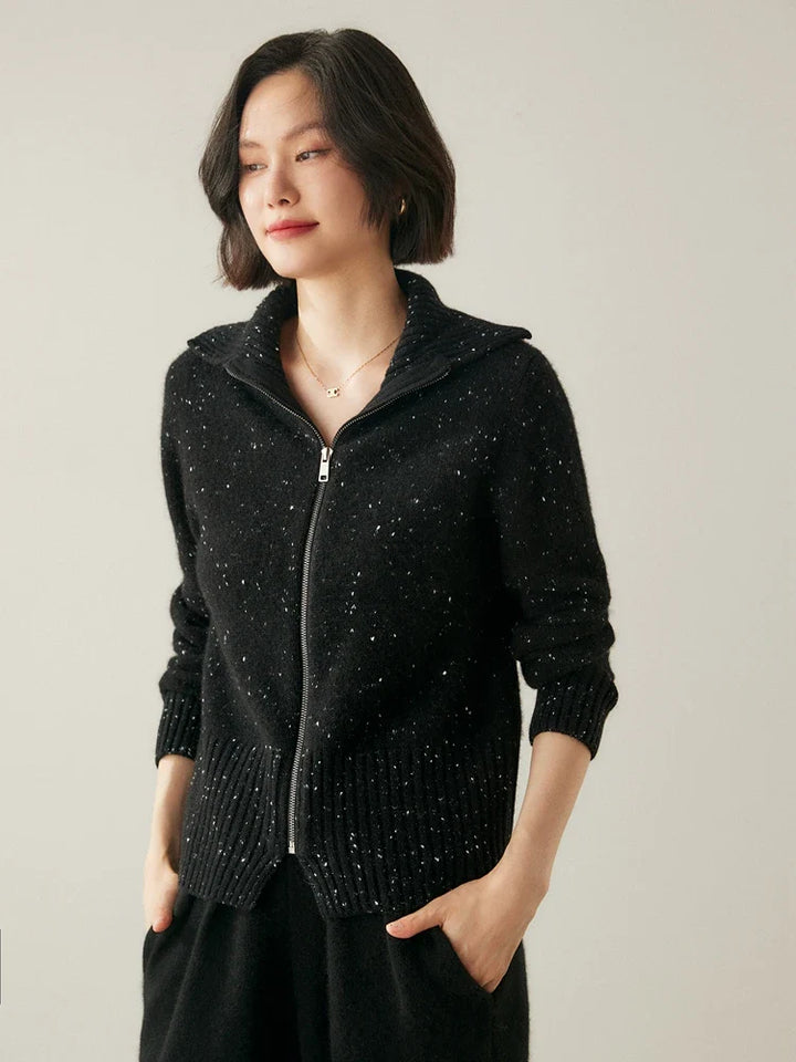 Duttini | Cashmere Zip Cardigan