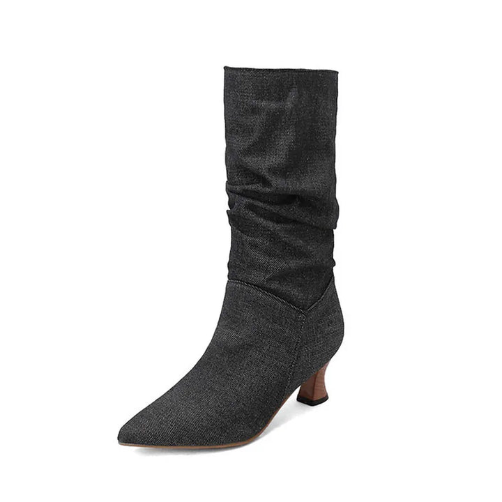 Duttini | Mid-Calf Heel Boots