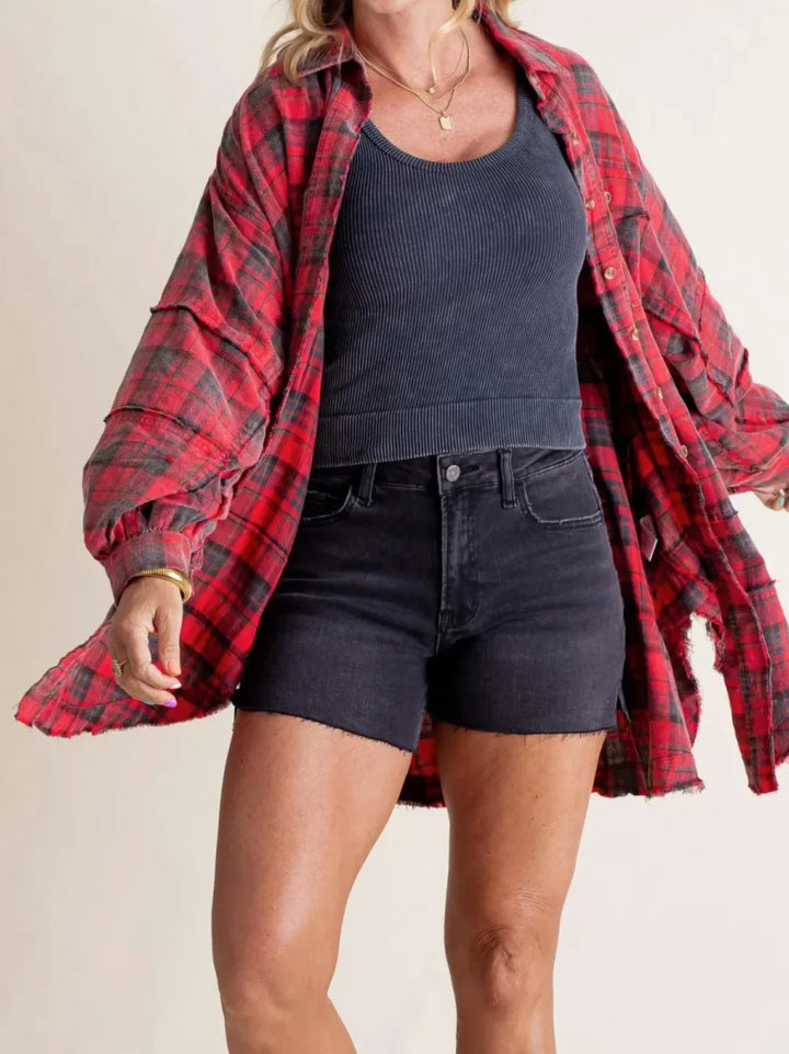 Duttini | Plaid Flannel Shirt for Men in Green