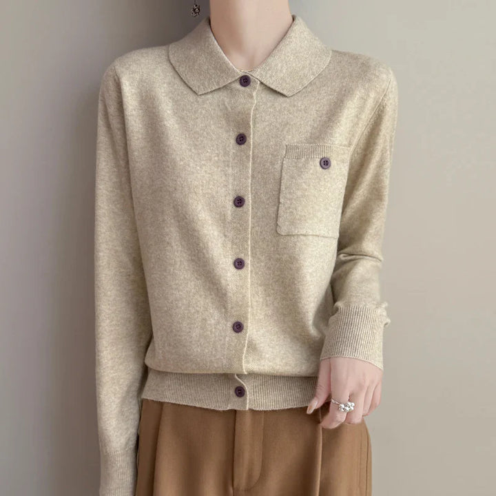 Duttini | Merino Wool Polo Cardigan