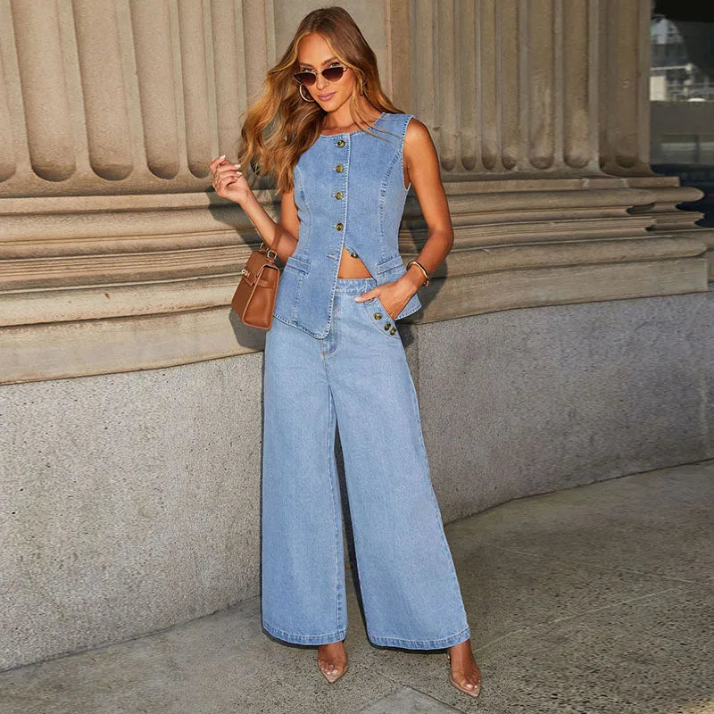 Duttini | Cotton Denim Set