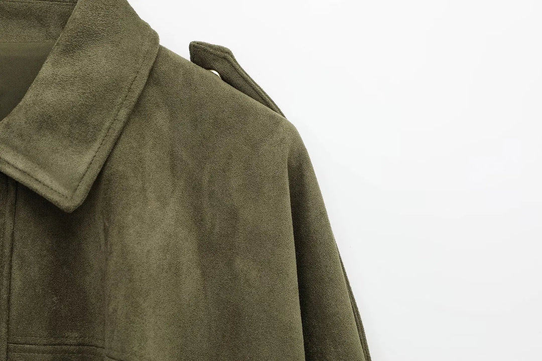 Duttini | Women's Suede Bomber