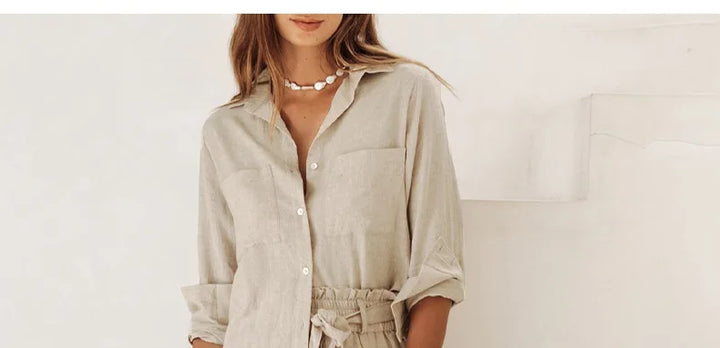 Duttini | Linen Wide Leg Pant for Women in Ruffle Style