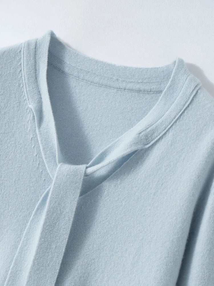 Duttini | Cashmere Pullover with Scarf Collar