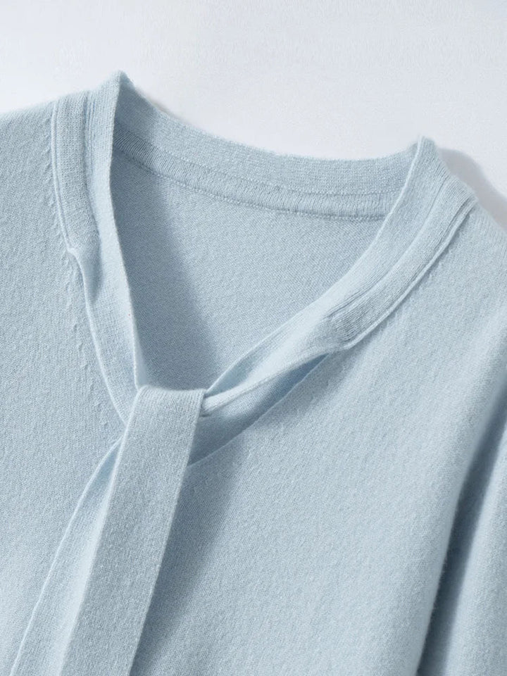 Duttini | Cashmere Pullover with Scarf Collar