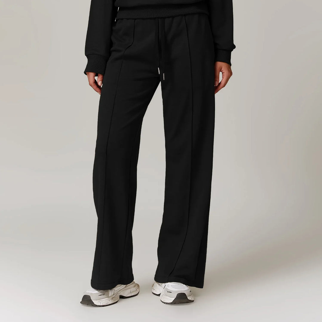 Duttini | High Rise Jogger for Women in Soft Fabric, Black