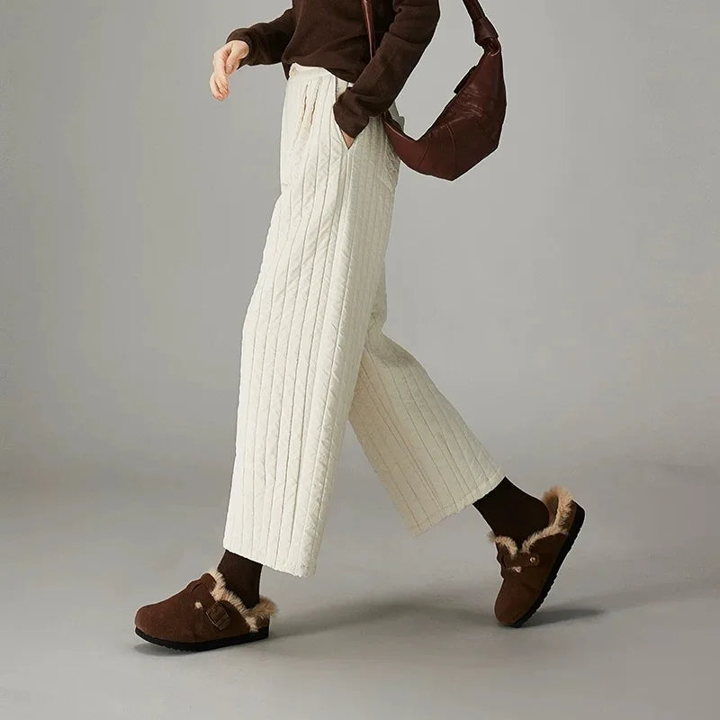 Duttini | Cotton Wide-Leg Pants
