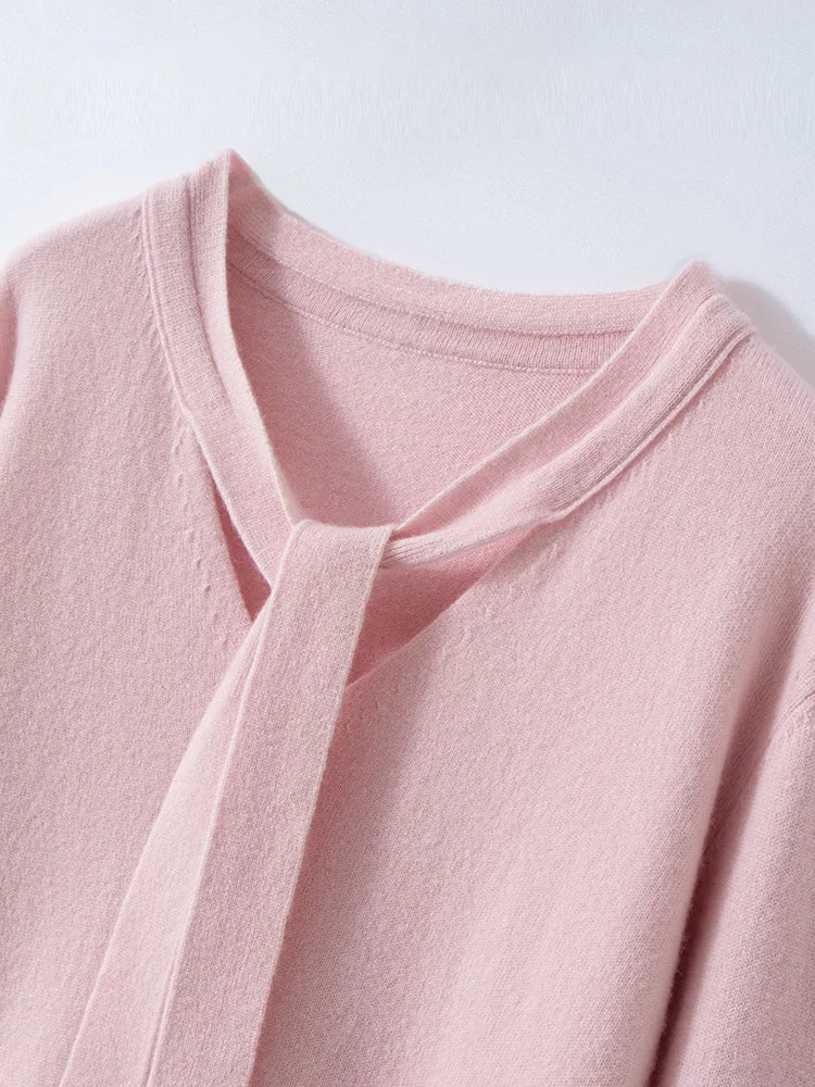 Duttini | Cashmere Pullover with Scarf Collar