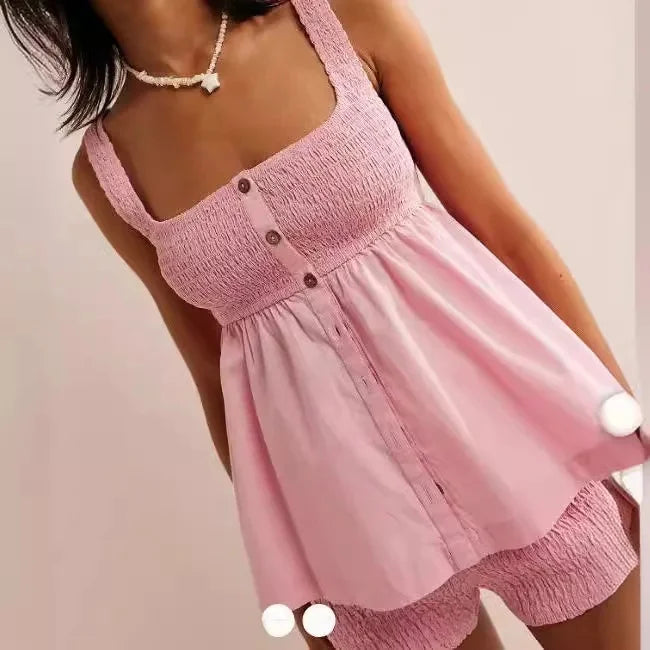 Duttini | Buttoned Smock Set