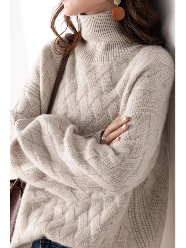 Duttini | Cable Turtleneck Sweater