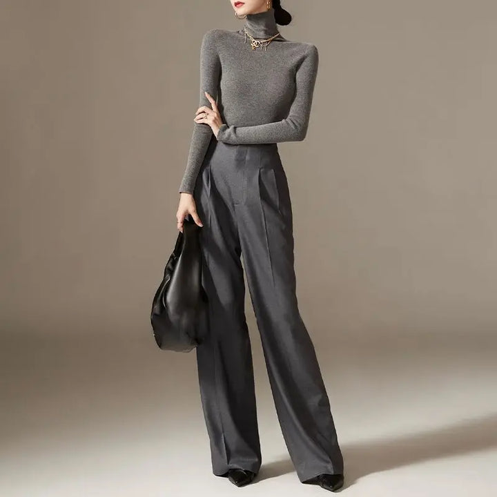 Duttini | Wide Leg Draped Pants