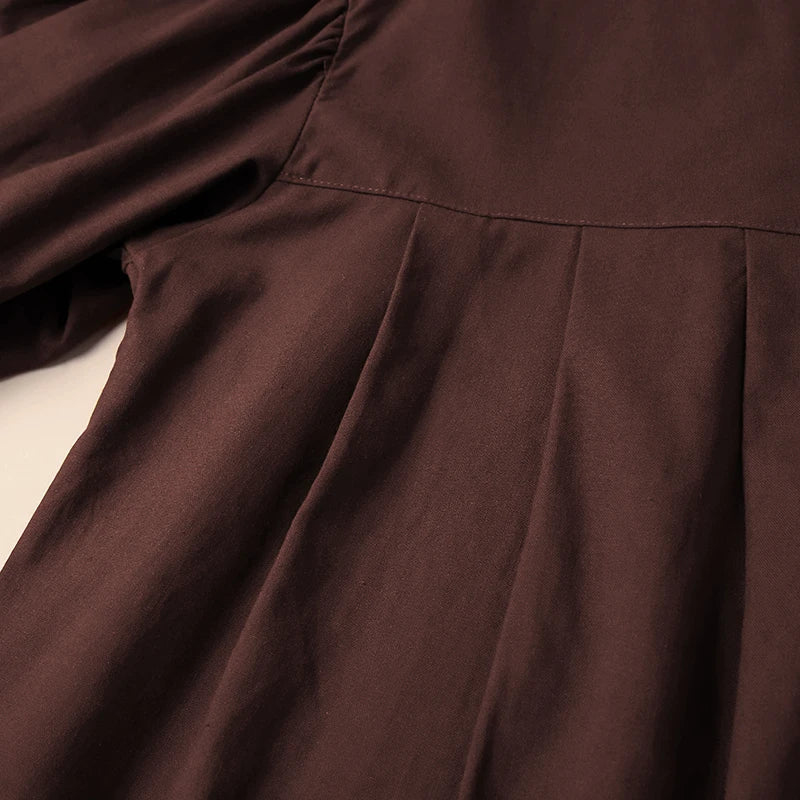 Duttini | Gathered Lantern Sleeve Blouse