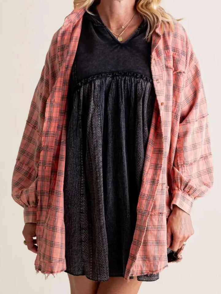 Duttini | Plaid Flannel Shirt for Men in Green