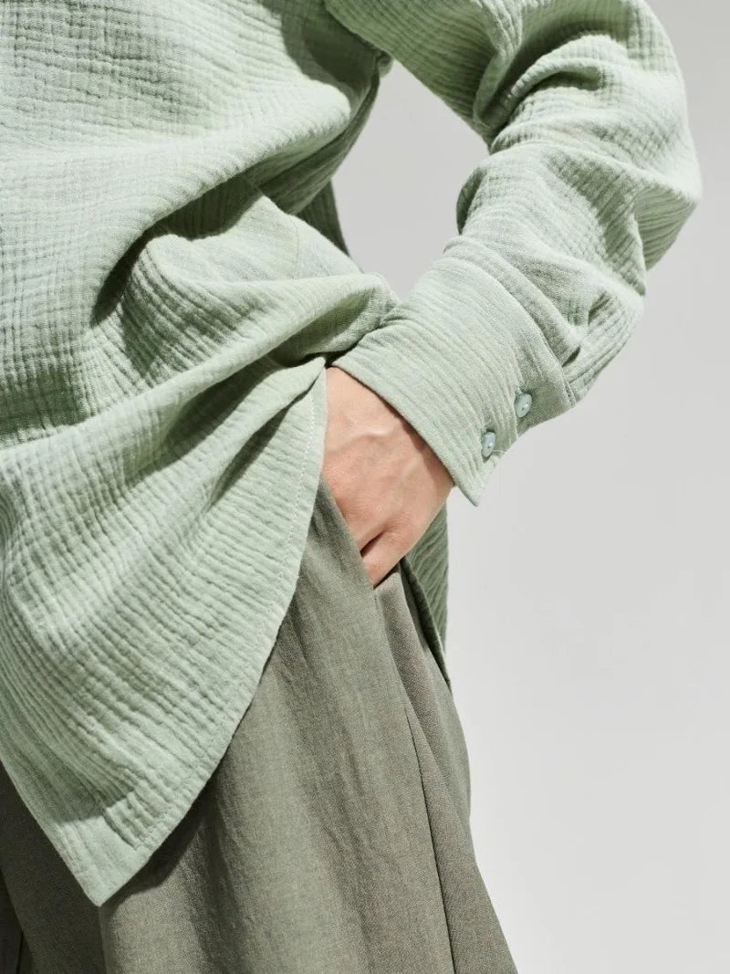 Duttini | Cotton Summer Shirt for Men in White