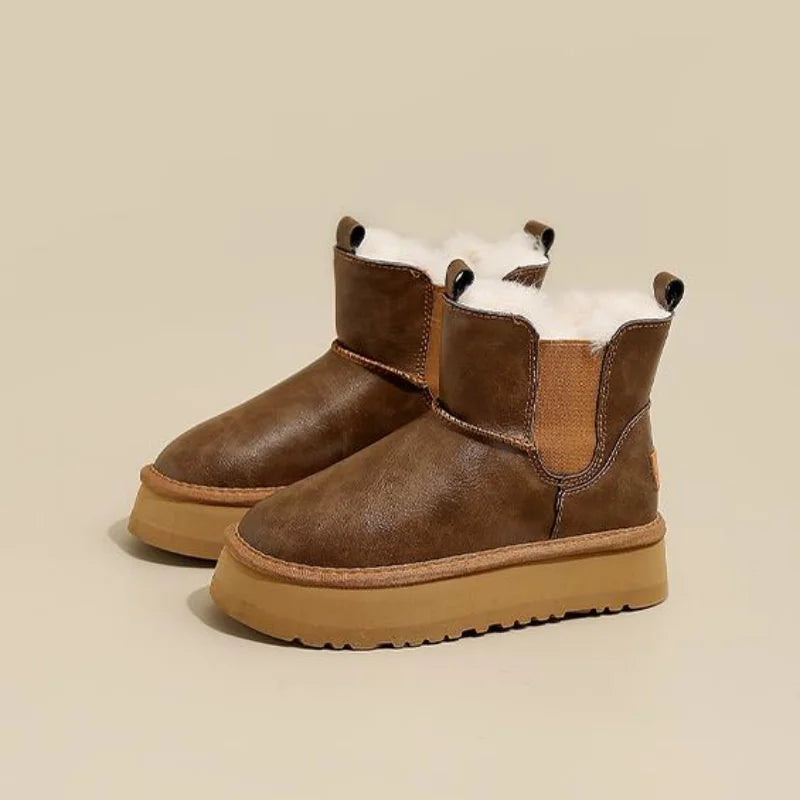 Duttini | Leather Fur Boots