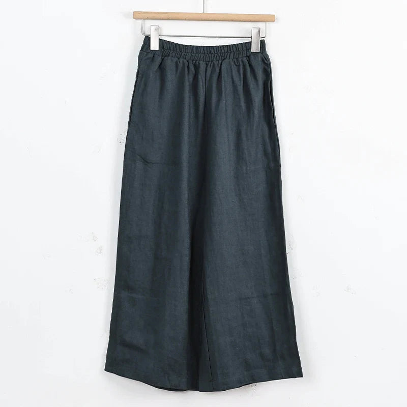 Duttini | Wide Leg Linen Pant for Women in Natural