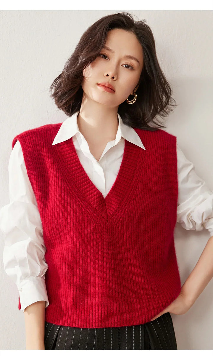Duttini | Ribbed Cashmere Vest