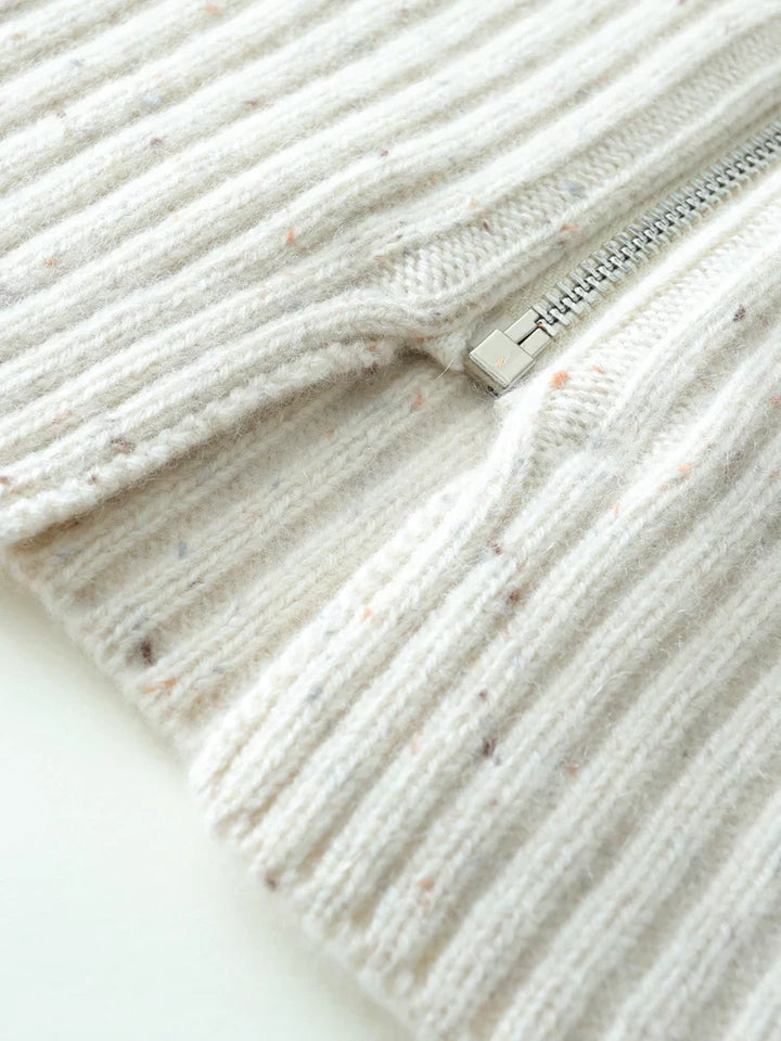 Duttini | Cashmere Zip Cardigan