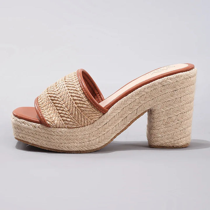 Duttini | Natural Woven Heels