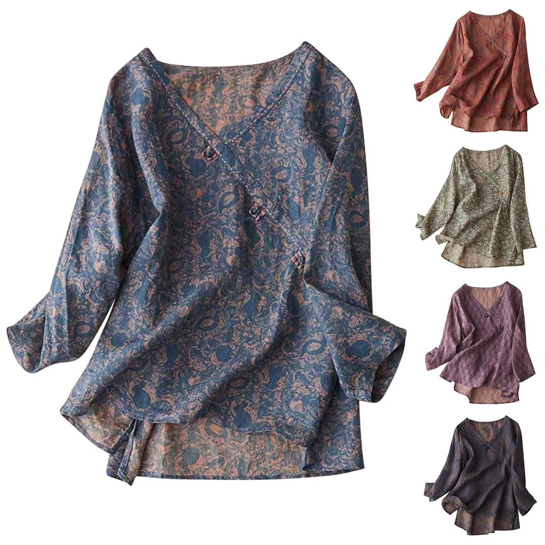 Duttini | Crosswrap Blouse for Women in Lightweight Fabric