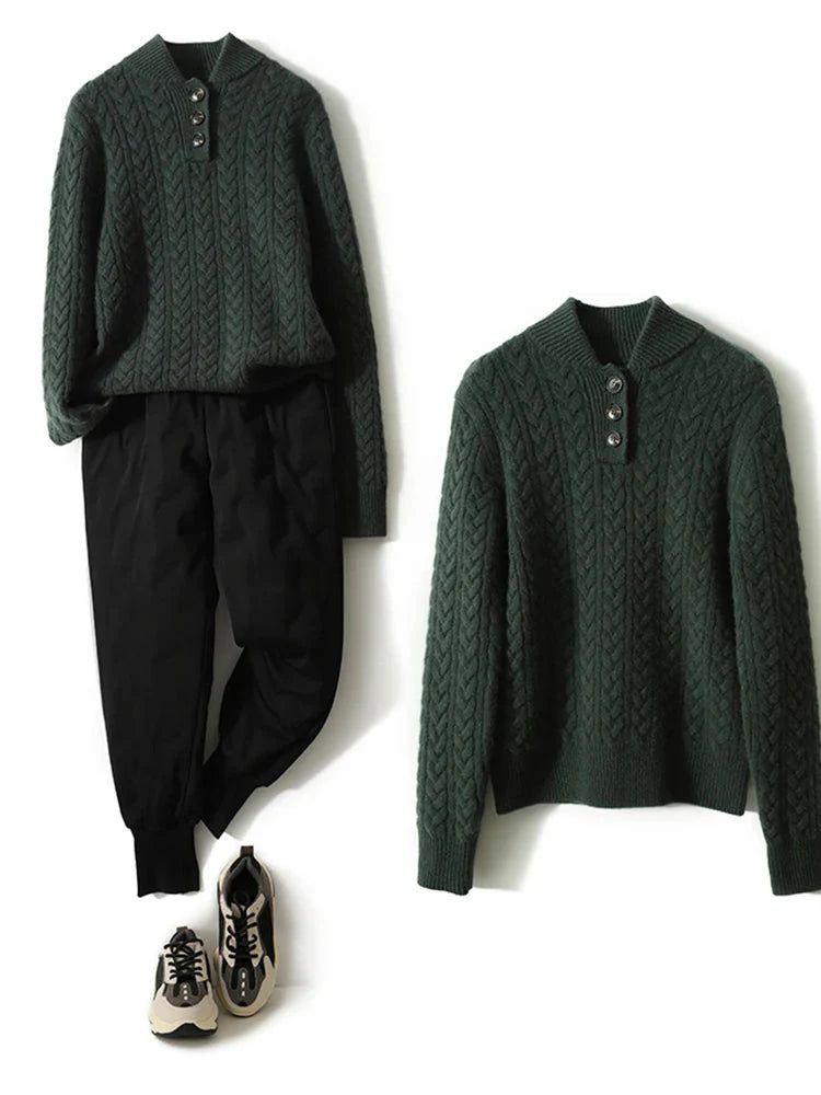 Duttini | Cashmere Button-Up Sweater