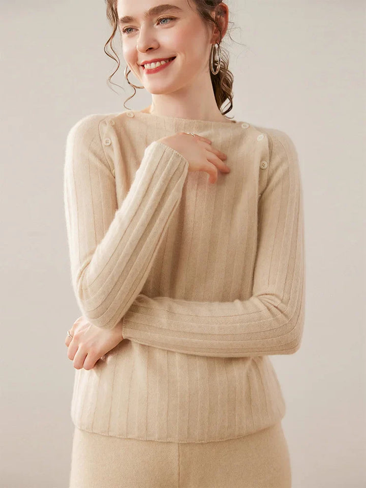 Duttini | Buttoned Cashmere Sweater