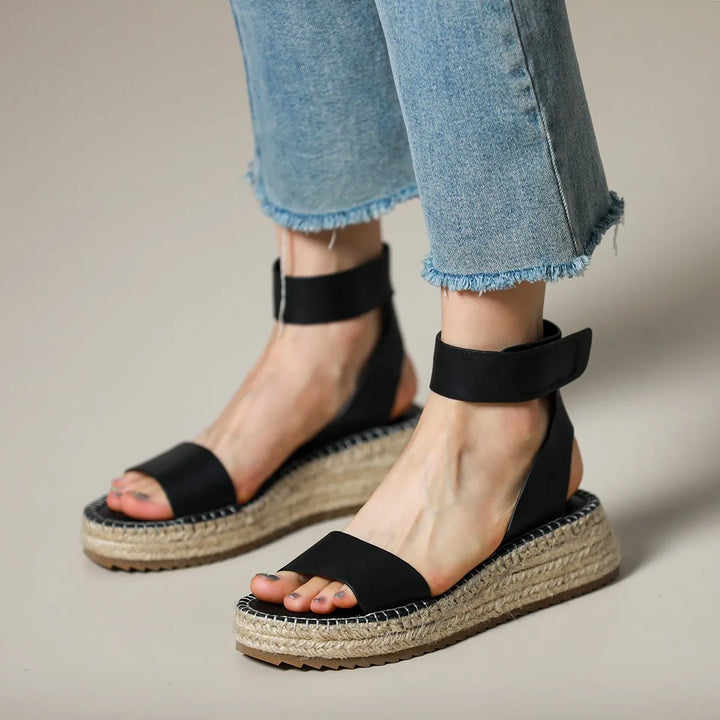 Duttini | Women's Leather Strap Sandals