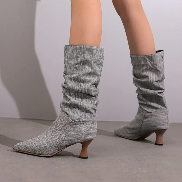Duttini | Mid-Calf Heel Boots