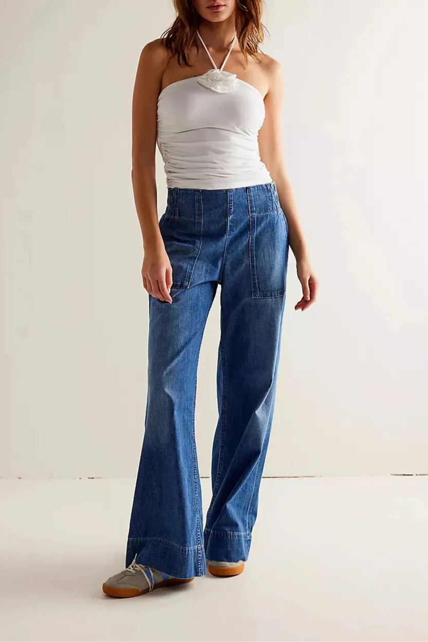 Duttini | Wide-Leg Denim Jeans
