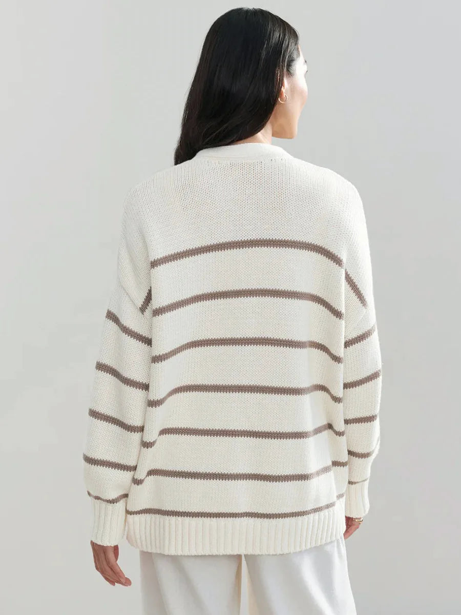 Duttini | Organic Striped Cardigan
