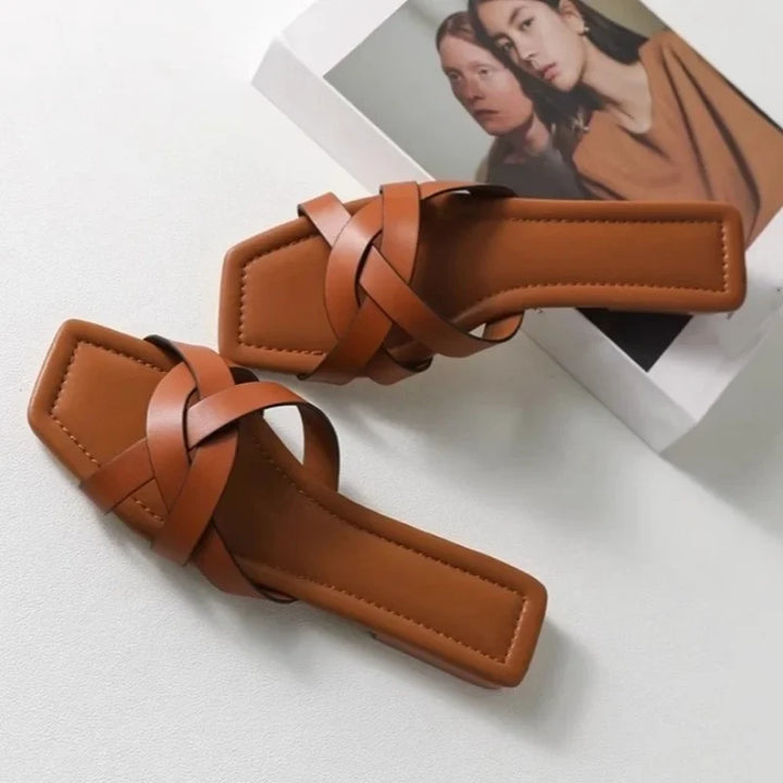 Duttini | Woven Slide Sandals