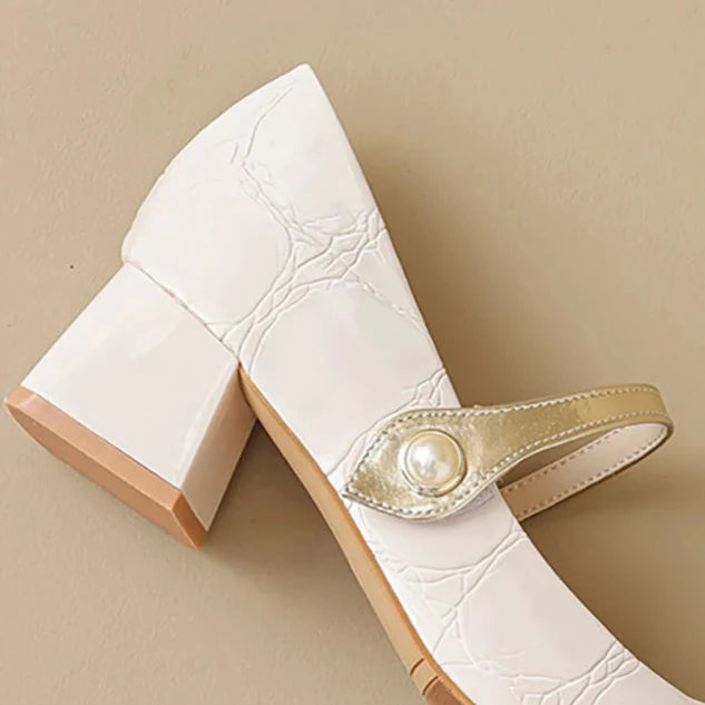 Duttini | Pearl-Tip Mary Janes