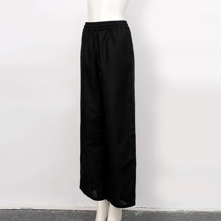 Duttini | Linen Lounge Pant for Women in Drawstring Fit