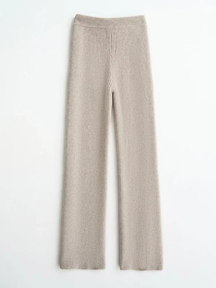 Duttini | Wool Knitted Wide Leg Pants