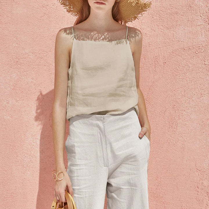 Duttini | Satin Strap Linen Cami