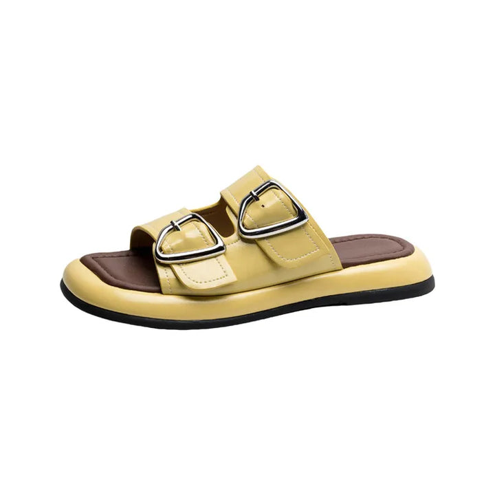 Duttini | Twin-Buckle Slide Sandals