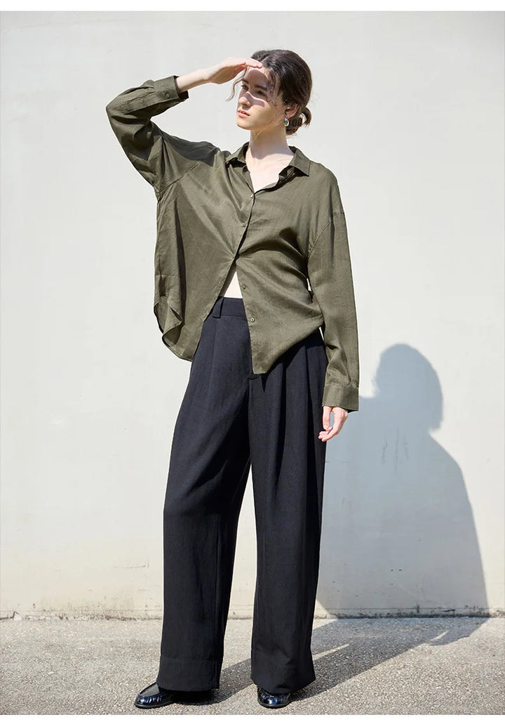 Duttini | Relaxed Ramie Button Down Shirt