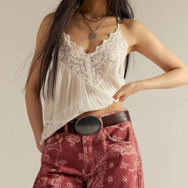 Duttini | Lace Cami for Women in White