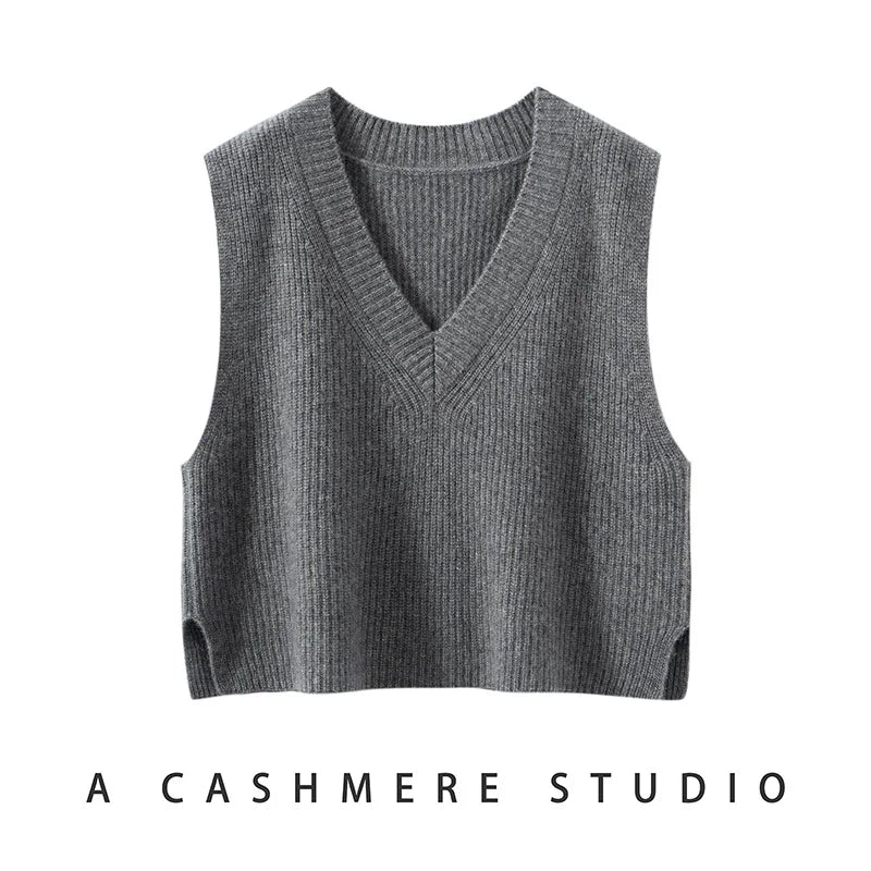 Duttini | Ribbed Cashmere Vest