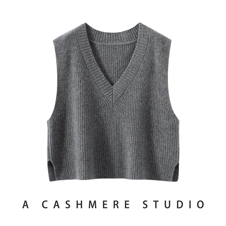 Duttini | Ribbed Cashmere Vest