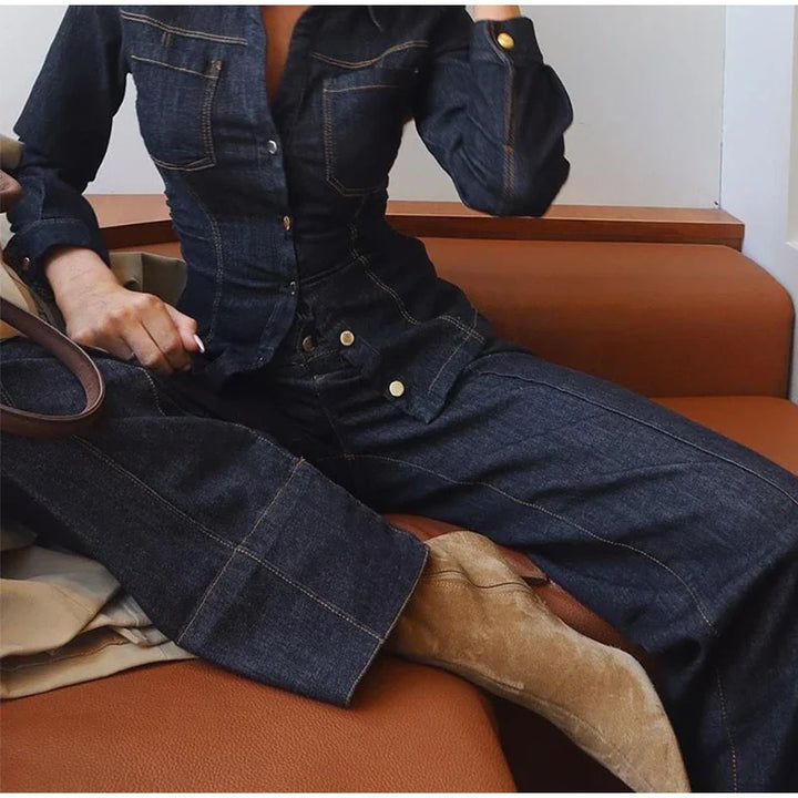 Duttini | Button Denim Set