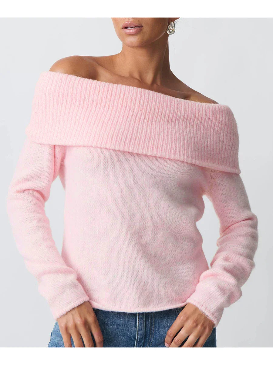 Duttini | Knit Top for Women in Soft Fabric, Relaxed Fit, Ivory